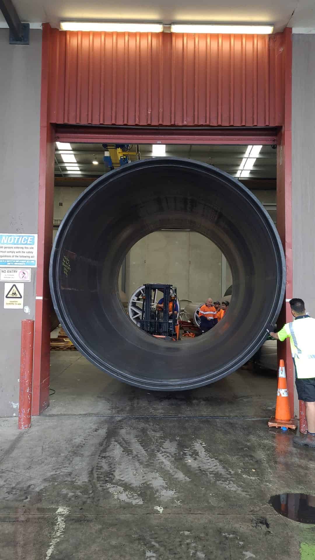 Infrapipe 3.2m diameter pipe