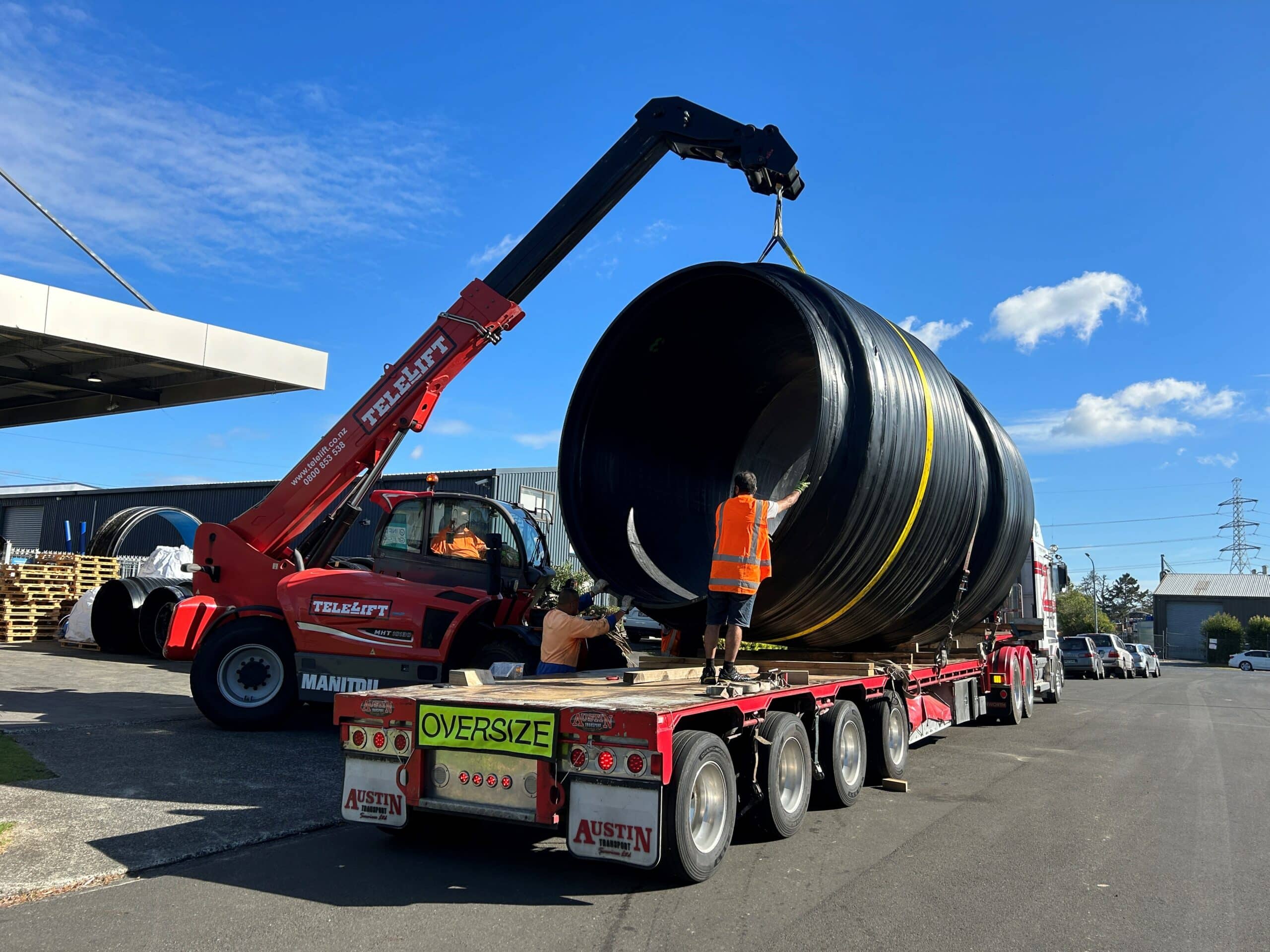 Infrapipe has delivered the biggest toughest pipe to be made in New Zealand